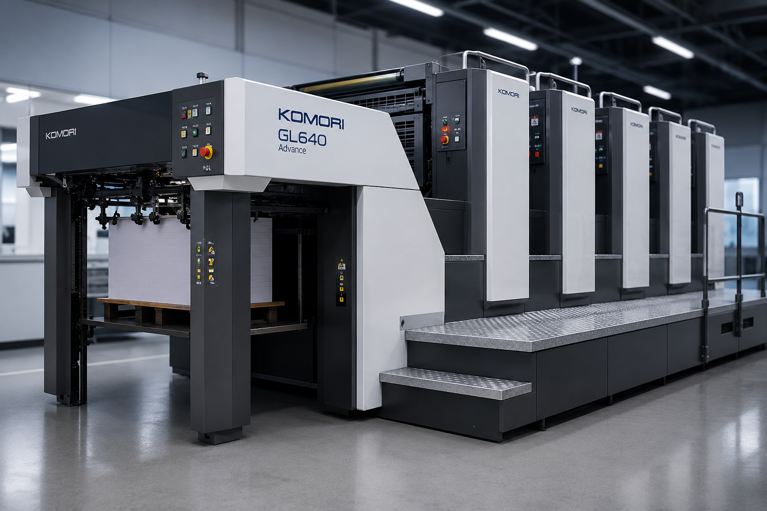 Máquina de impresión industrial Komori